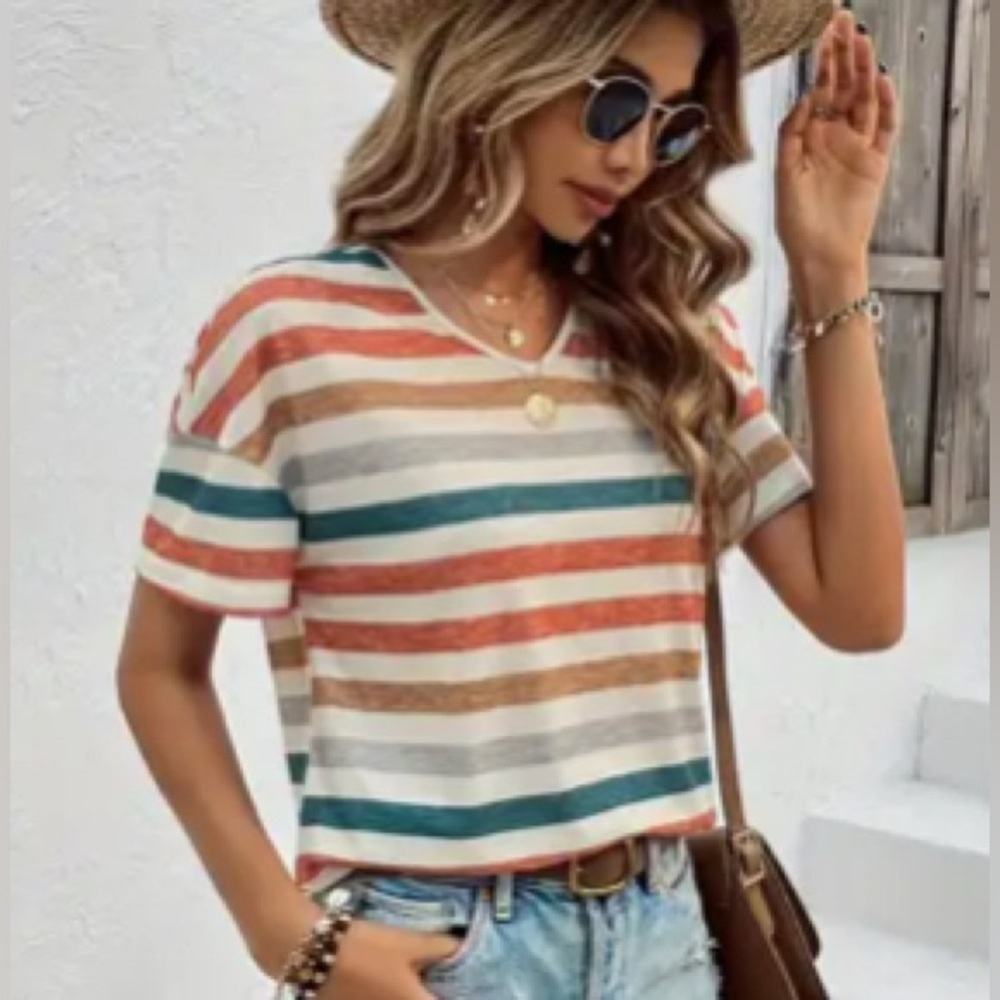 Striped Multicolor Women's Top